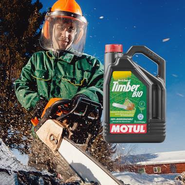 Motul, huile pour chaîne de tronçonneuse